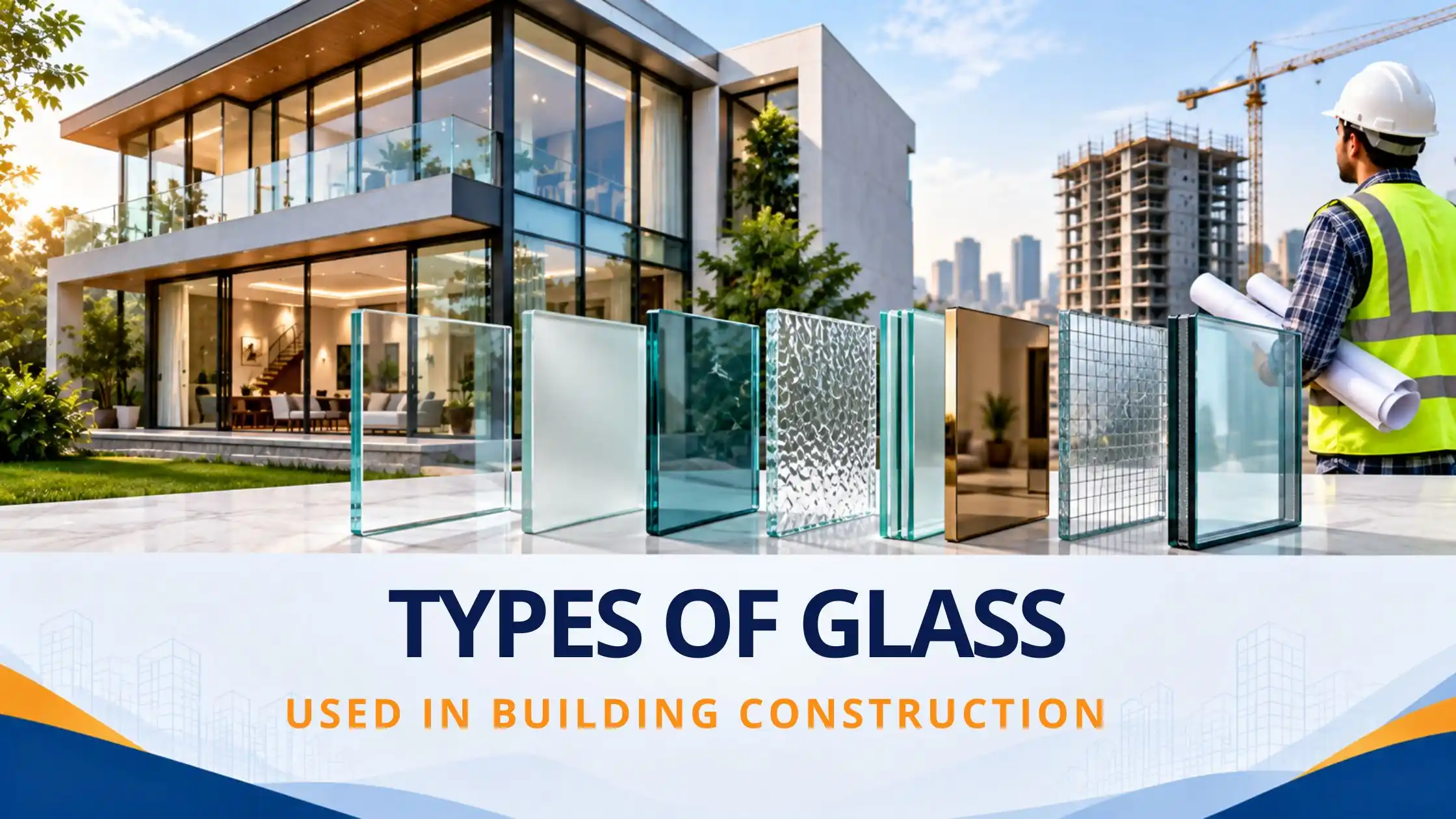 Types of Glass Used in Building Construction and Their Uses